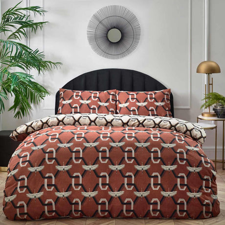 Avalon Brick Duvet Cover Set