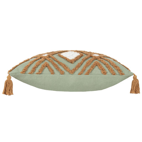 Aquene Tufted Tasselled Cushion Cover 20" x 20" by furn.