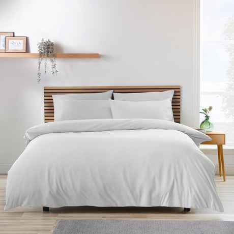 Catherine Lansfield So Soft Easy Iron Duvet Cover Set - White