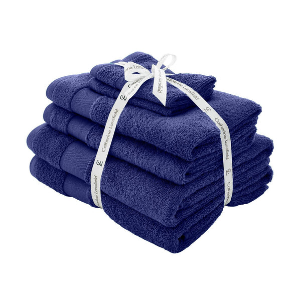 Antibacterial 6 Piece Towel Bale Navy