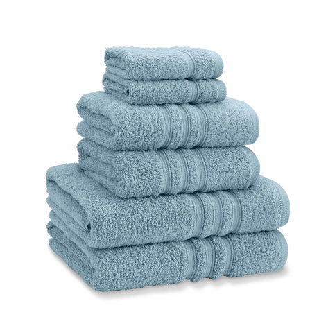 Catherine Lansfield Zero Twist 6 Piece Cotton Towel Bale Set 500GSM - Blue