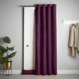 Velvet Chenille Eyelet Door Curtain - Navy