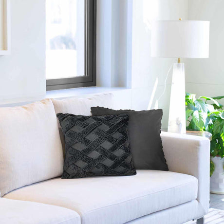 Nyla Hatch Cushion Cover 17x17" (43x43cm) by Emma Barclay