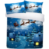 Santa Glow Duvet Cover Set by Bedlam