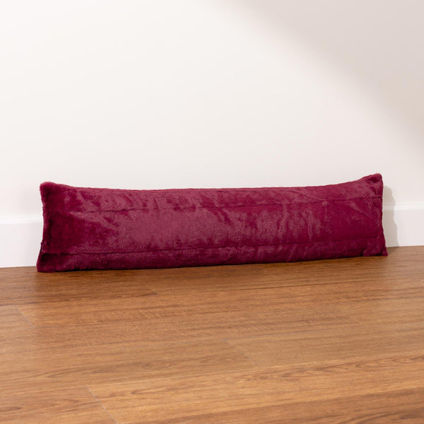 Empress Faux Fur Draught Excluder Ruby
