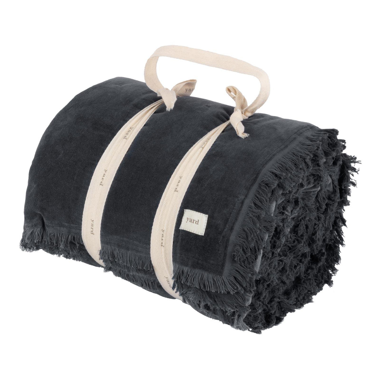 Jaye Cotton Velvet Filled Bedspread 140cm x 220cm by Yard