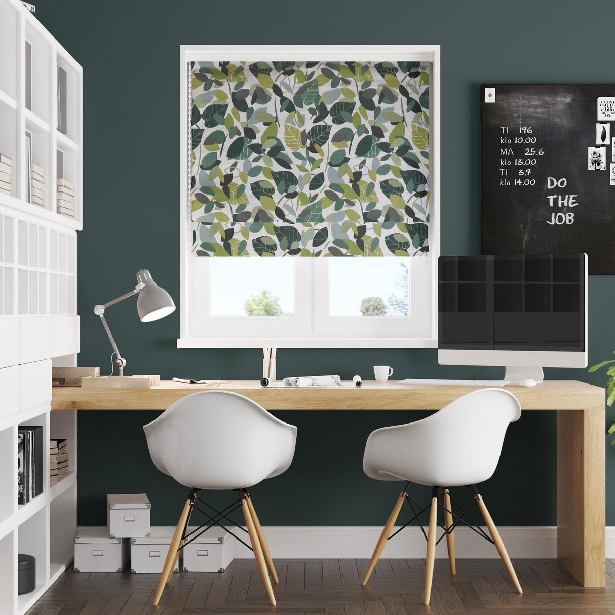 Botaniska Spruce Made To Measure Roman Blind by Style Furnishings