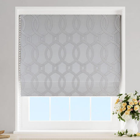 Aria Chalk Made To Measure Roman Blind by Style Furnishings