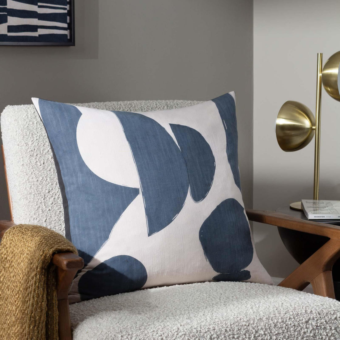 Meta Abstract 100% Cotton Dusk Cushion Cover