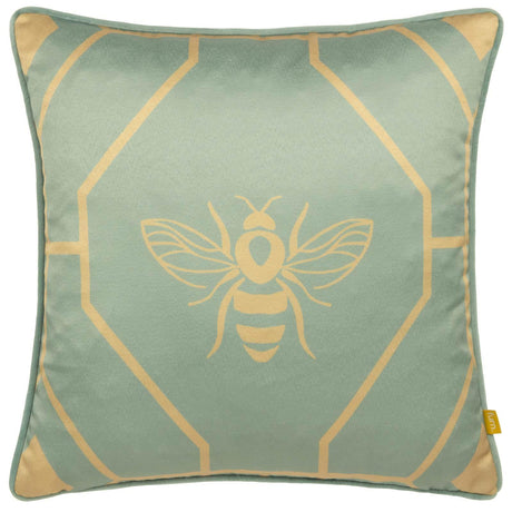 Bee Deco Geometric Cushion Cover 17" x 17" (43cm x 43cm) by furn.