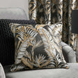 Laurence Llewelyn-Bowen Paradise Palm Tropical Cushion Cover 43cm x 43cm - Black