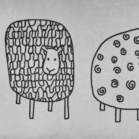 Fusion Dotty Sheep Filled Cushion Ochre 30cm x 50cm 4