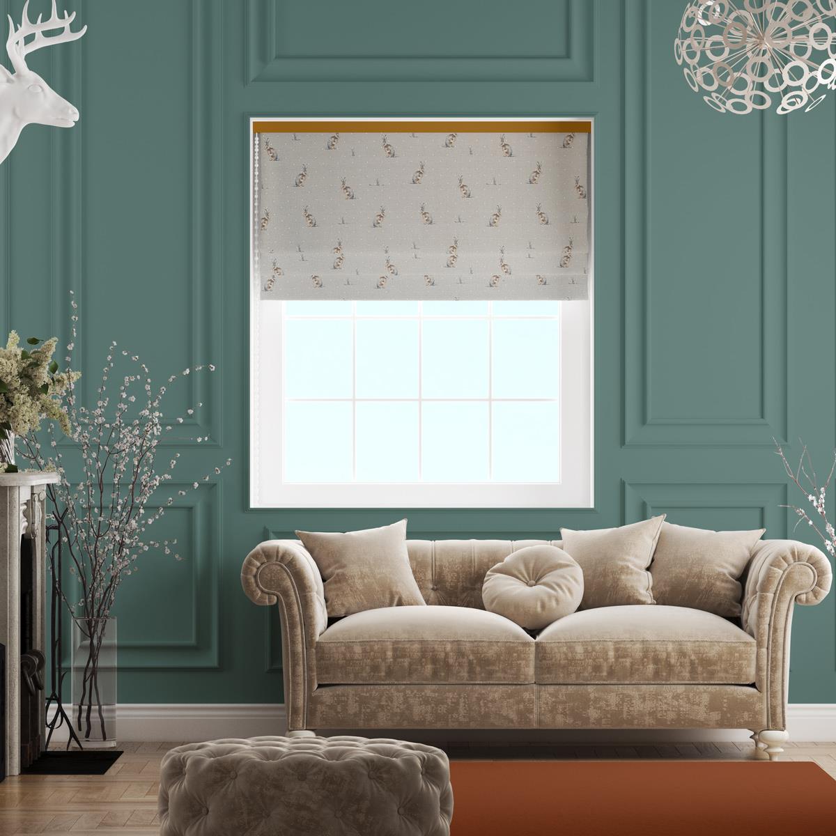 Hartley Natural Made To Measure Roman Blind by Style Furnishings