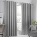 Strata Dim Out Woven Thermal Eyelet Curtains by Fusion
