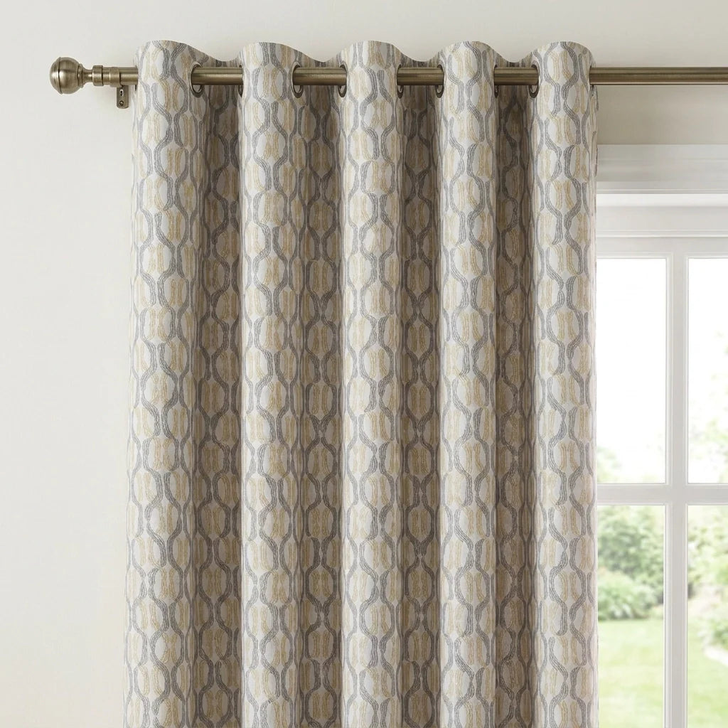 Cambourne Thermal Eyelet Curtains - Ochre image 2
