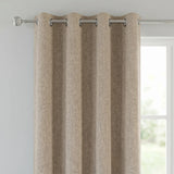 Austin Lined Blackout Eyelet Curtains - Natural image 2