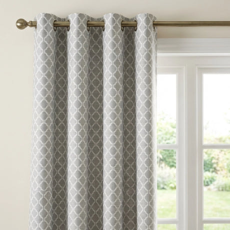 Cotswold Jacquard Eyelet Ring Top Curtains 2