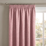 Matrix Thermal Dim Out Tape Top Pencil Pleat Curtains - Blush image 2