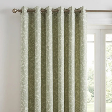 Sade Floral Eyelet Curtains 5