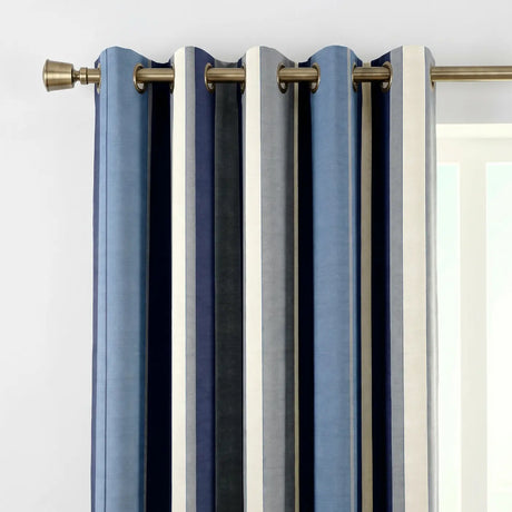 Whitworth Stripe Lined Eyelet Curtains 2