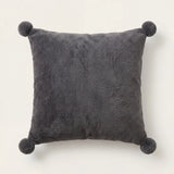 Pom Pom Fleece Cushion Cover Cosy Collection 4