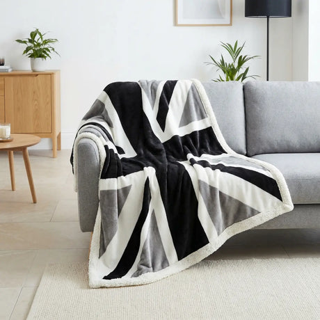 Union Jack Fleece Throw Blanket 130cm x 160cm 6