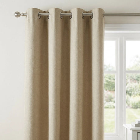 Sorbonne Cotton Lined Ready Made Eyelet Curtains 30