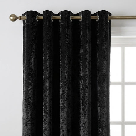 Crushed Velvet Eyelet Curtains 5