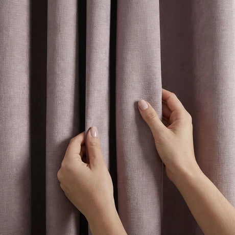 Strata Thermal Dim Out Woven Eyelet Curtains Pair 2