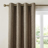 Amberley Thermal Eyelet Curtains - Earth image 2