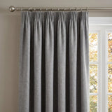 Eclipse Blackout Tape Top Pencil Pleat Curtains - Pewter image 2