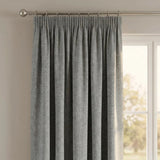 Dallas Lined Tape Top Pencil Pleat Blackout Curtains - Grey image 2