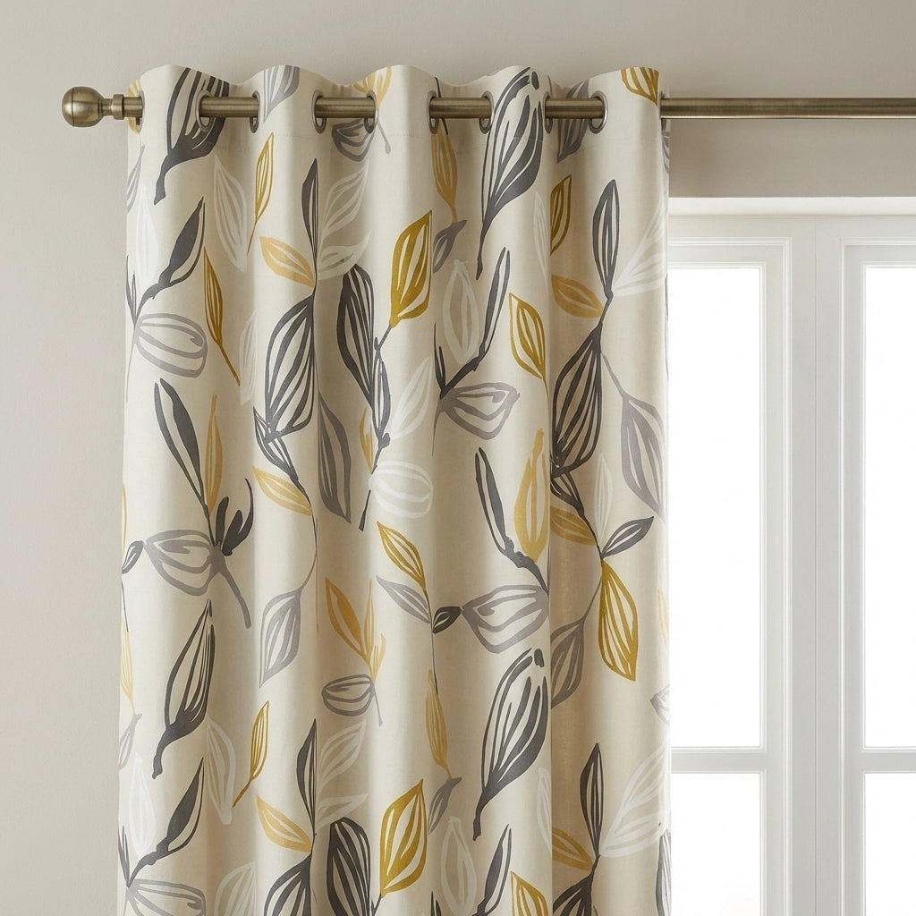 Ensley Cotton Eyelet Curtains Ready Made Pair 2