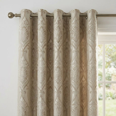 Chateau Jacquard Ready Made Eyelet Curtains 2