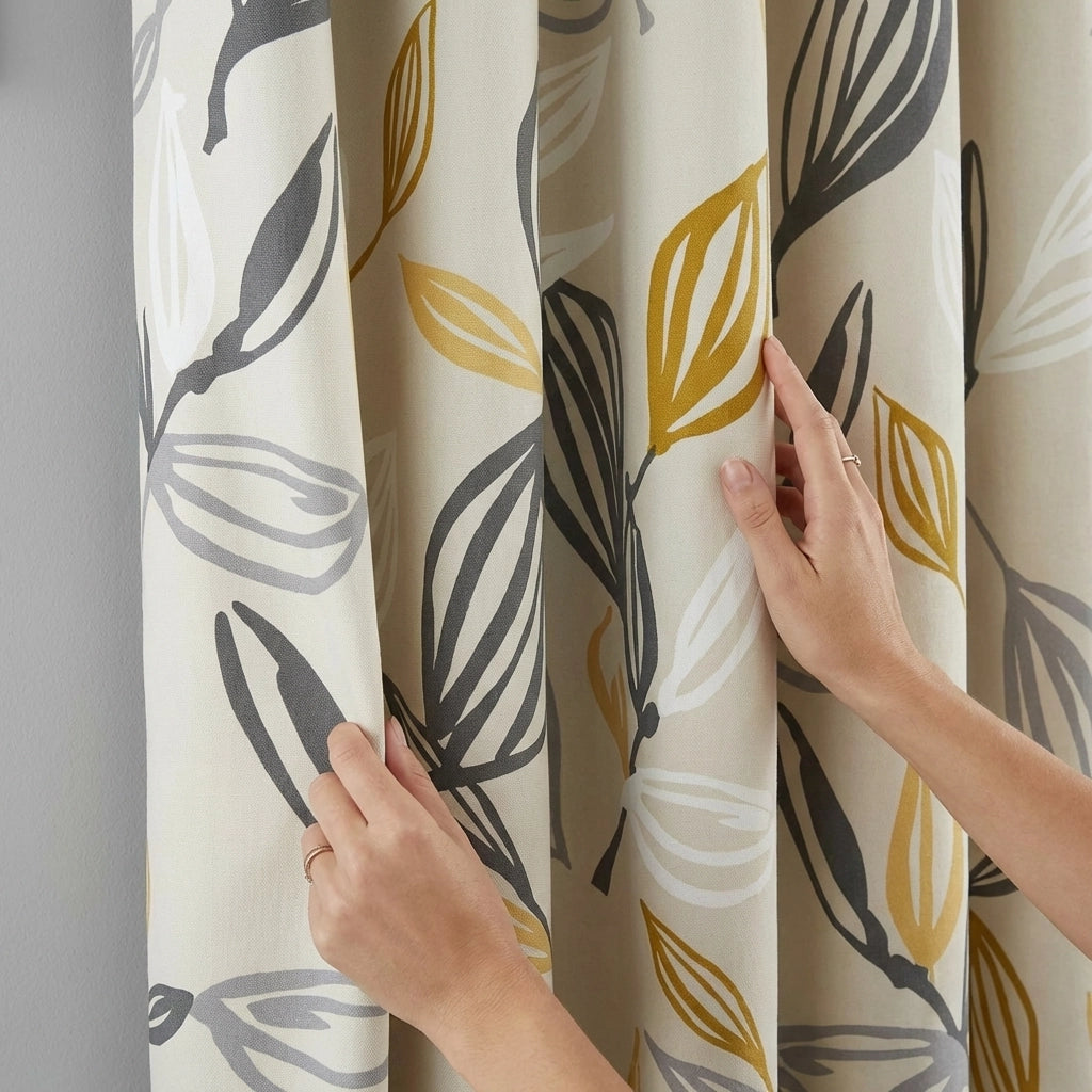 Ensley Cotton Eyelet Curtains Ready Made Pair 3