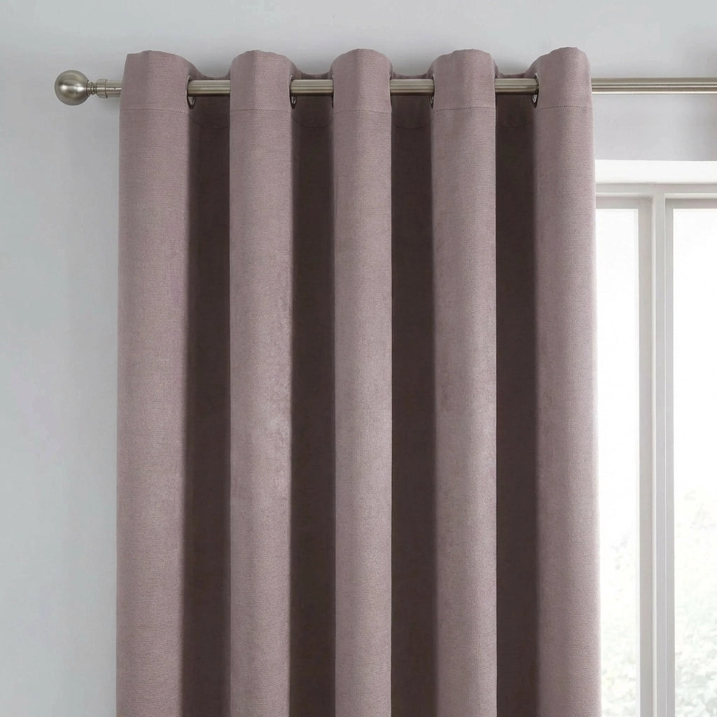 Strata Thermal Dim Out Woven Eyelet Curtains Pair 3