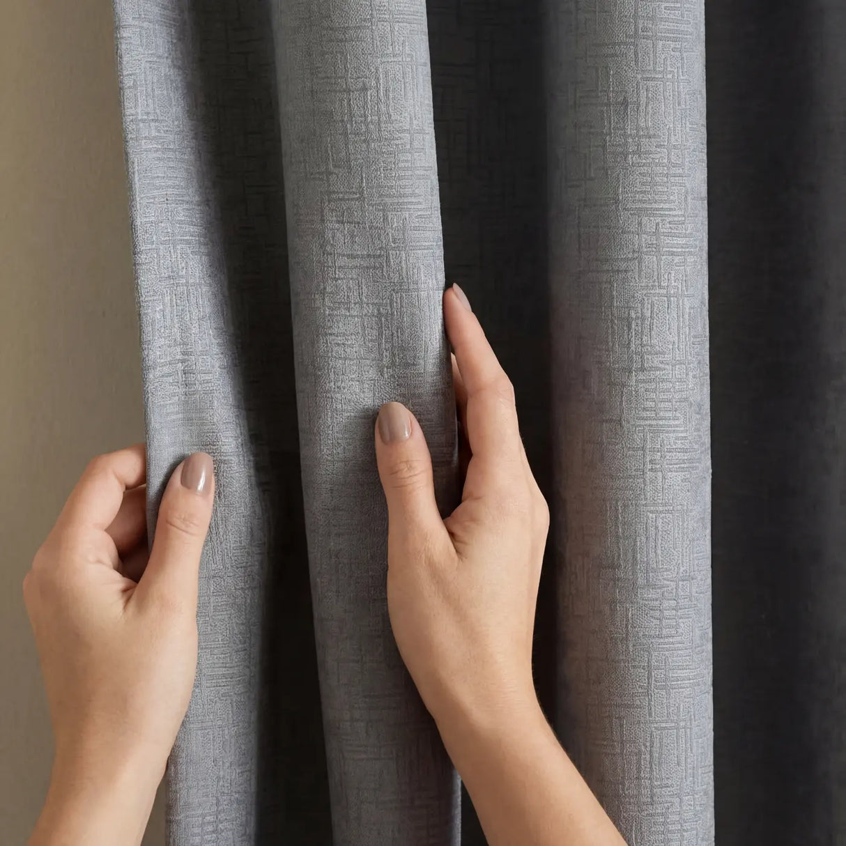 Vogue Thermal Eyelet Dimout Curtains - Grey image 3