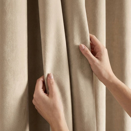 Hampton Velvet Blackout Eyelet Curtains 12