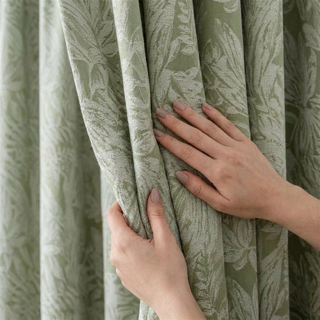 Botanic Lined Tape Top Pencil Pleat Curtains 3