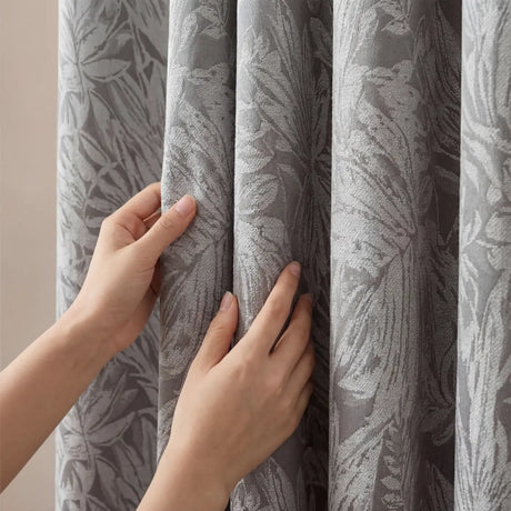 Botanic Chenille Eyelet Curtains 9
