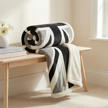 Union Jack Fleece Throw Blanket 130cm x 160cm 5