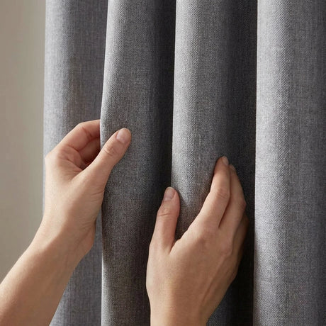 Eclipse Blackout Tape Top Pencil Pleat Curtains 9
