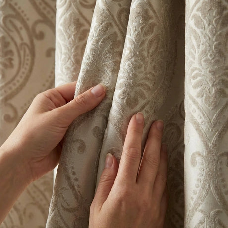 Chateau Jacquard Ready Made Eyelet Curtains 3