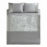 Velvet Duvet Cover Set - Silver image 4