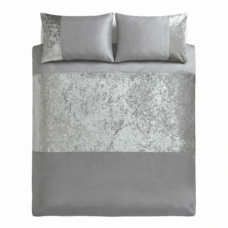 Velvet Duvet Cover Set - Silver image 4