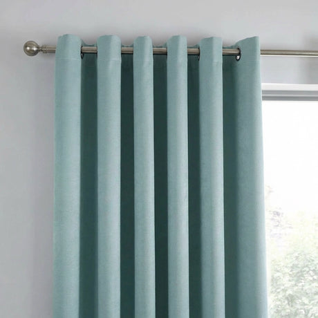 Strata Thermal Dim Out Woven Eyelet Curtains Pair 36