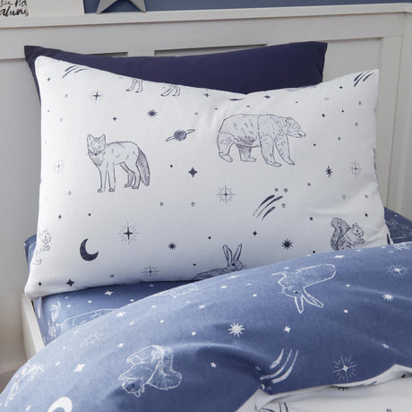 Bianca Starlight Animals Brushed Cotton Flannelette Duvet Cover Set 3