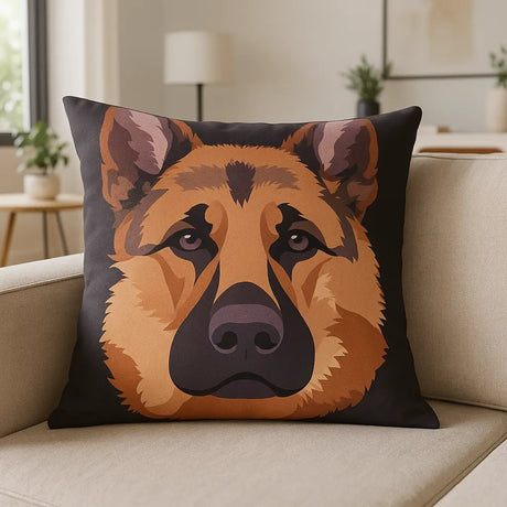 Animal and Inspirational Cushion Cover 18" x 18" - German Shepherd