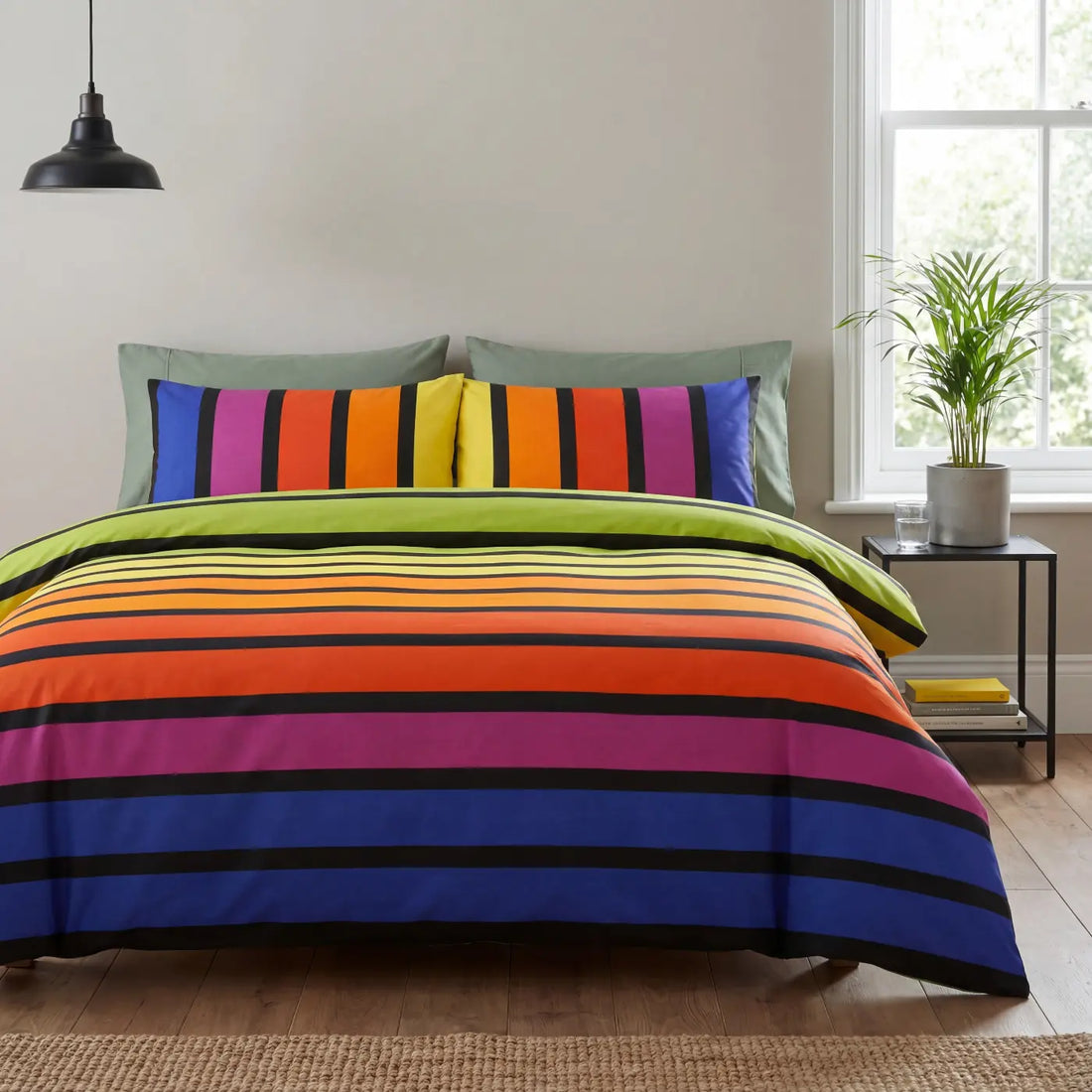 Soho Rainbow Duvet Cover Bedding Set