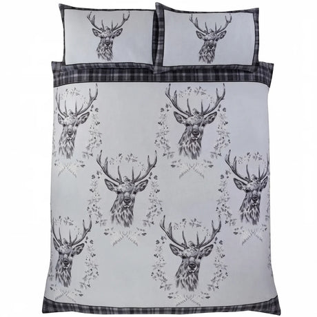 Angus Stag Flannelette Duvet Cover Set 6